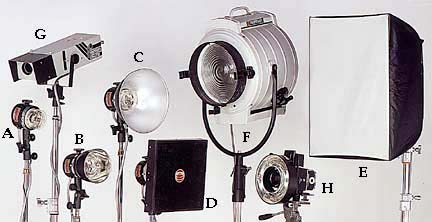 Photographic Light Sources strobe and electronic flash lighting equipment